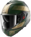 SHARK Cască modulară SHARK OXO SIKTER Mat Green Chrome Gold