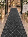 Versace Traversa Versace, Tesatura Plata, Latime 0.8m, Marime 80 x 600 cm, Gri, , Antialergica, Polipropilena, Living, Dormitor, Coridor, Hol Covor