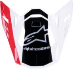 Alpinestars Cozoroc pentru casca motocross ALPINESTARS Supertech M10 UNIT RD/WT