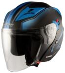 A-PRO Casca pentru scuter Apro york matt, Negru/Albastru