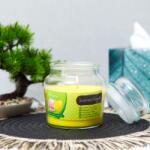 Vog & Arths Lumânare parfumată cu capac, lămâie dulce și bujor, 310 g