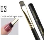 Canni Prémium ecset No. 03 - Lapos ovális ecset 8 mm