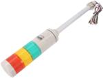 Qlight Coloană de semnalizare LED 24V roșu/ambră/verde (STG50LF-3-24-RAG)