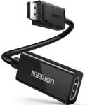 UGREEN ADAPTOR video Ugreen, "MM137" display port DP (T) la HDMI 4K UHD (3840 x 2160) la 60 Hz, 0.25m, negru "70694" (include TV 0.15 lei) - 6957303876945 (70694)