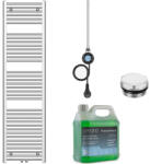Cerano - Benito fürdőszobai elektromos radiátorkészlet - WIFI - 600W - króm - 1700x450 mm (CER-509414)