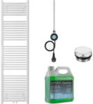 Cerano - Lincoln fürdőszobai elektromos radiátor szett - WIFI - 600W - fényes fehér - 1800x500 mm (CER-680330)