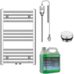 Cerano - Benito elektromos fürdőszobai radiátorkészlet - 300W - króm - 700x450 mm (CER-041022)