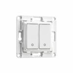 Shelly Intrerupator de perete Shelly Wall Switch 2, 2 butoane, pentru relee Shelly, alb, SWS2W (SWS2W)