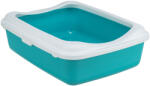 TRIXIE | Classic Litter Tray | peremes macska wc - macskáknak - türkiz-fehér, 37 × 15 × 48 cm - 1 db