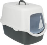 TRIXIE | Vico Litter Tray, with Hood | Fedeles macska WC - sötétszürke-világosszürke, 40 × 40 × 56 cm - 1 db