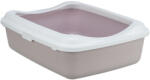 TRIXIE | Classic Litter Tray | peremes macska wc - macskáknak - világoslila-fehér, 37 × 15 × 48 cm - 1 db