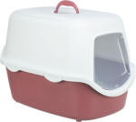 TRIXIE | Vico Litter Tray, with Hood | Fedeles macska WC - antikrózsaszín-fehér, 40 × 40 × 56 cm - 1 db