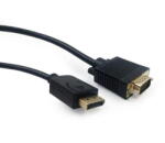 Spacer CABLU video Spacer, adaptor DisplayPort (T) la VGA (T), 1.8m, rezolutie maxima Full HD, 1960x1024, 1080p, la 60Hz, negru, "SPVC-DPm-VGAm-FHD60-1.8" (timbru verde 0.18 lei) (SPVC-DPm-VGAm-FHD60-1.8)