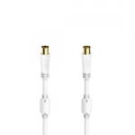 Hama Antenna Cable, Coax Plug - Coax Socket, gold-plated, 1.5 m, 100 dB (00205246)