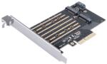 ORICO Adaptor PCI-Express - 2x M. 2 NVME Orico PDM2 SSD-uri compatibile 2230 2242 2260 2280 PCI-E Channel NVME Protocol M. 2 SATA M. 2 (PDM2)
