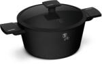 Berlinger Haus Fazék szűrős fedővel és titán bevonattal Matte Black 24cm 55302 (BH/8188N)