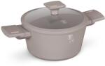 Berlinger Haus Fazék szűrős üvegfedővel és titán bevonattal Taupe 20cm 55319 (BH/8100N)