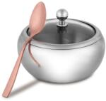Berlingerhaus Rozsdamentes acél cukortartó üvegfedővel és kanállal Rose Gold 55080 (BH/8947)