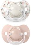Suavinex Birdies Anatomical Silicone 0-6m cumi Pink 2 db