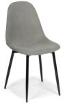 HOUSE 5 Set de scaune de sufragerie, 85x45x52 cm, catifea gri, 4 buc (100283)