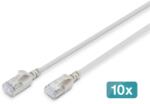 ASSMANN Patch Cord Digitus by Assmann DK-1632-A-050S-10, F/FTP, Cat6a, 5 m, Gray, 10 bucati (DK-1632-A-050S-10)