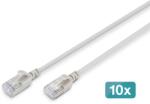 ASSMANN Patch Cord Digitus by Assmann DK-1632-A-030S-10, F/FTP, Cat6a, 3 m, Gray, 10 bucati (DK-1632-A-030S-10)