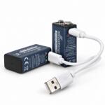 MediaRange USB-C Li-Ion E-Block, 9V, 340mAh, 2 db (MRBAT167)