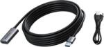 Vision Cablu extensie USB 3.0 negru de 5 m (TC 5MUSB3.0EXT+/BL)