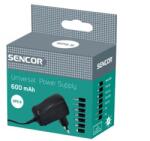 Sencor SPS 6 Univerzális töltő 600 mAh (35043719) Fekete (35043719)
