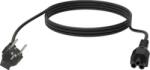 Vision Cablu alimentare negru VISION 3m EU cu patrata (TC 3MEUCVLF/BL)