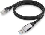 Vision Cablu USB la Ethernet negru 2m (TC 2MUSBETH/BL)