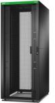 APC by Schneider Electric Easy Rack 800mm/42U/1100mm tetővel, oldalsó panellel, kerekekkel, lábakkal és 4 konzollal, alj nélkül, fekete (ER8212) (ER8212)