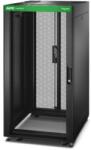 APC by Schneider Electric Könnyű Rack 600mm/24U/800mm, tetővel, oldalsó panellel, kerekekkel, lábakkal és 4 konzollal, alj nélkül, fekete (ER6482) (ER6482)