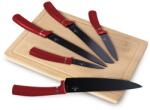 Berlinger Haus Set de cuțite cu tocător din bambus Burgundy 6 piese 55339 (BH/2552AN)
