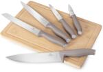 Berlinger Haus Set de cuțite de bucătărie cu tocător din bambus Taupe 6 piese 55285 (BH/2967)