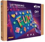 OKTO Lettering Set de artă Pictură cu material "FUN" 30x40 cm (WKW060463)