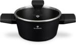 BLAUMANN Cratiță cu capac și suprafață din titan Black Silver 20cm 55355 (BL-4000)