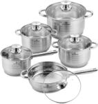 BLAUMANN Set de vase din inox cu capace 12 piese 55370 (BL-1410W)