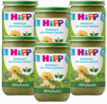 HiPP BIO Makaróni borsóval, zöldségekkel és borsófehérjével 8 hó+ (6x220 g) (DA61502-01)