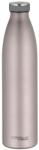 THERMOcafé by THERMOS TC Bottle Rozé Matt Rozsdamentes Acél Termosz 1 L - 12 óra meleg, 24 óra hideg, szénsavas italhoz, szivárgásmentes
