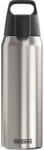 SIGG Shield Therm One Brushed szigetelt termosz palack - szénsavas italokhoz - szivárgásmentes - mosogatógép-álló - BPA-mentes - 90% újrahasznosított rozsdamentes acél - ezüst - 0, 75L