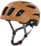 Alpina Paranus Urban kerékpáros sisak LED hátsó lámpával, Burro-Brown matt, 52-56 cm fejkerület, könnyű Hi-EPS belső héj, szellőzés, rovarháló