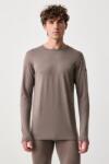 Devold funkcionális hosszúujjú férfi gyapjú Breeze Merino - barna L - answear - 33 990 Ft