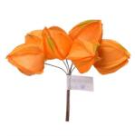  Selyemvirág Physalis betűzős műanyag 13 cm narancssárga (P23-91073)