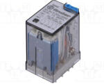 Finder 55.34 miniatűr ipari relé 7A 24VDC 4CO Finder LED (55-34-9-024-0090)