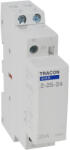 Tracon Installációs kontaktor 24V AC, 50Hz, 1 Mod, 2×NO, AC1/AC7a, 25A (SHK2-25-24)
