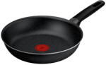 Tefal Tigai si seturi Tigaie Tefal Extra M0000432, 24 cm, aluminiu, invelis antiaderent ultra-rezistent, Thermo-Signal, negru