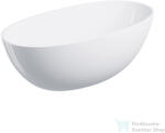 Omnires SHELL M+ 148x75 cm-es szabadon álló kád, fényes fehér SHELL148WWBP (SHELL148WWBP)
