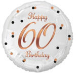 Happy Birthday 60 B&C White fólia lufi 36 cm (MLG155785)
