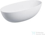 Omnires SHELL M+ 175x78 cm-es szabadon álló kád, matt fehér SHELL175WWBM (SHELL175WWBM)